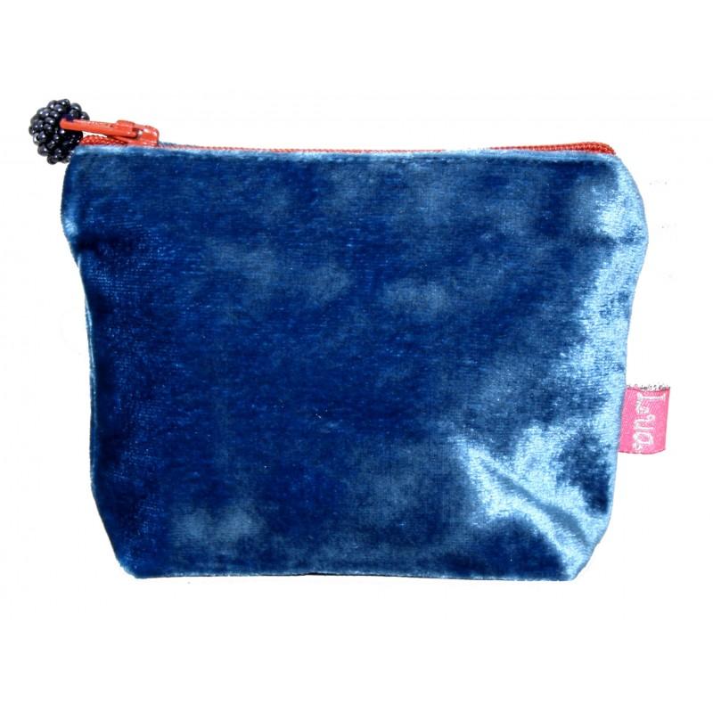 Velvet coin shop purse