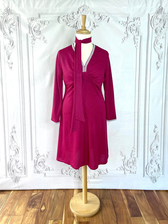 1960s Lynda Lou Pastel Floral Cotton Shirtwaister Dress