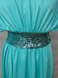 1970s Disco Sequin Marjon Couture Dress Vintage Cocktail Dress Authentic Vintage 