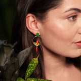Parrot Front Facing Earrings Earrings Bill Skinner 