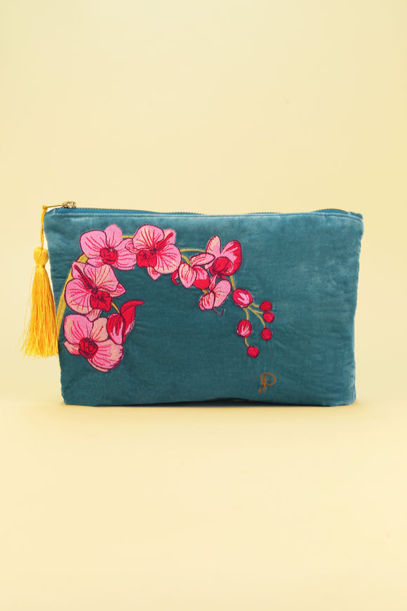 Spring Velvet Clutch Purse